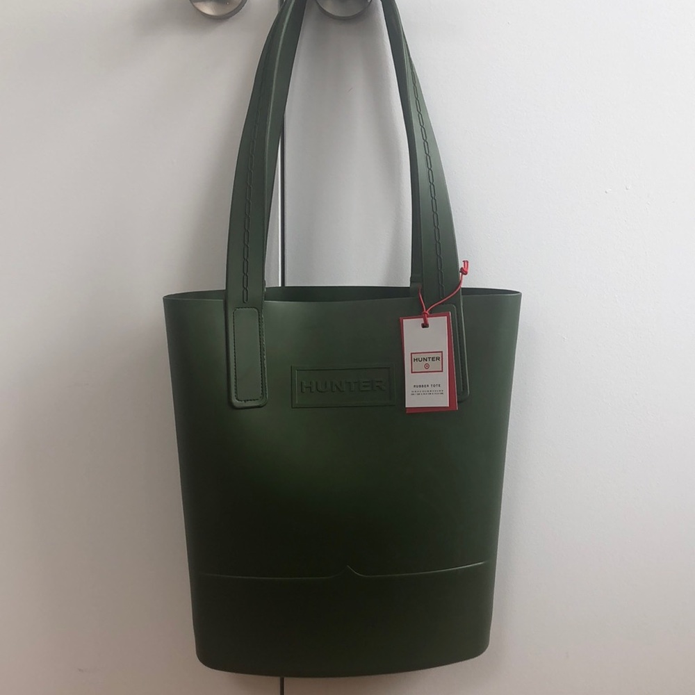 Olive Green Hunter Rubber Tote Bag!!